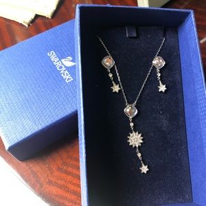 Swarovski crystal necklace and earring set